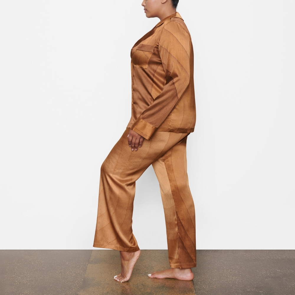 SKIMS BRONZE SILK SLEEP PANT